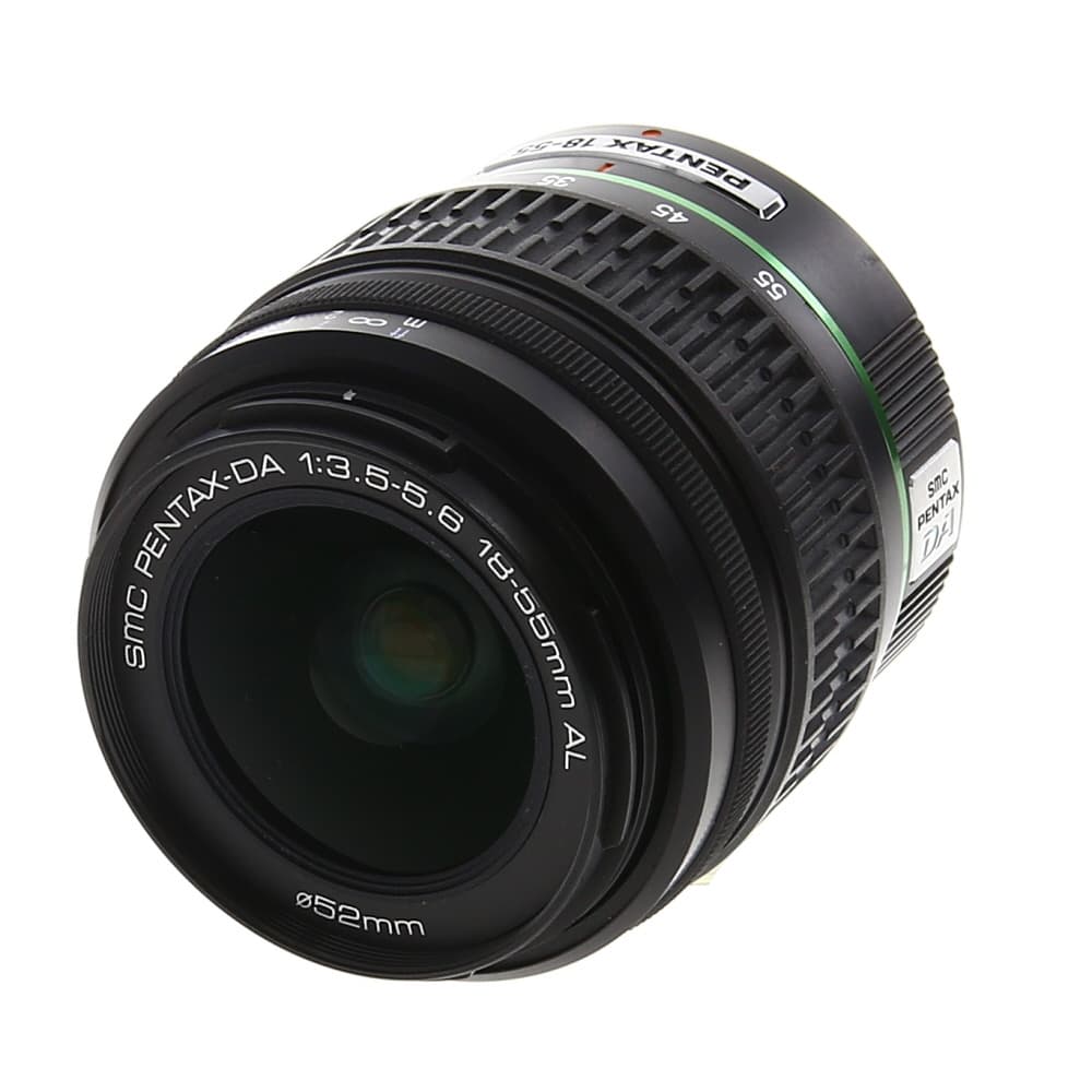 Pentax 18-55mm f/3.5-5.6 SMC PENTAX-DA AL Autofocus APS-C Lens for K-Mount | 52 | - EX - Excellent - With Caps and Hood | Used