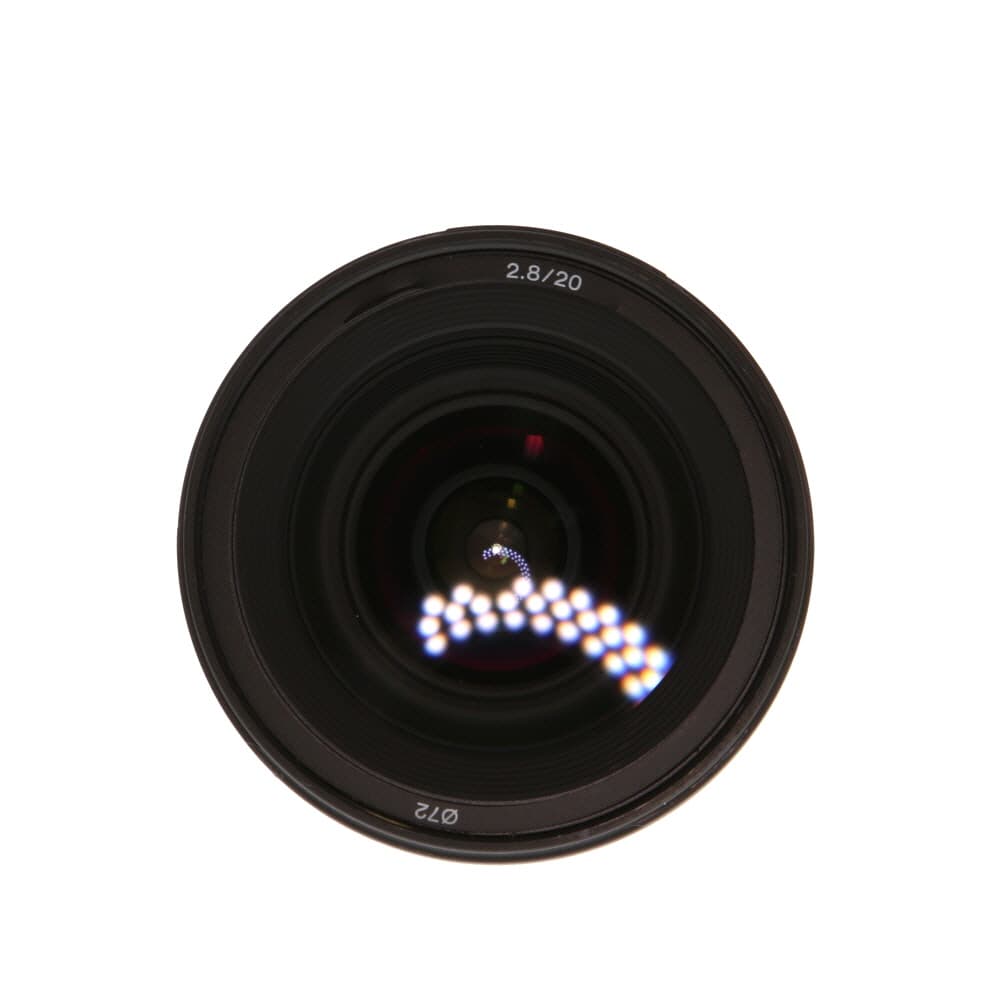 Sony 20mm f/2.8 A-Mount Autofocus Lens [72] - EX - Excellent - With Caps and Hood | Used