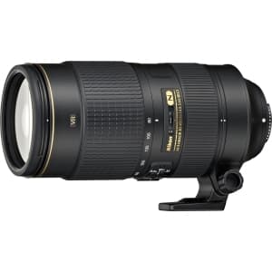 Nikon AF-S NIKKOR 80-400mm f/4.5-5.6 G ED VR Autofocus IF Lens | 77 | - EX - Excellent - With Caps and Hood | Used