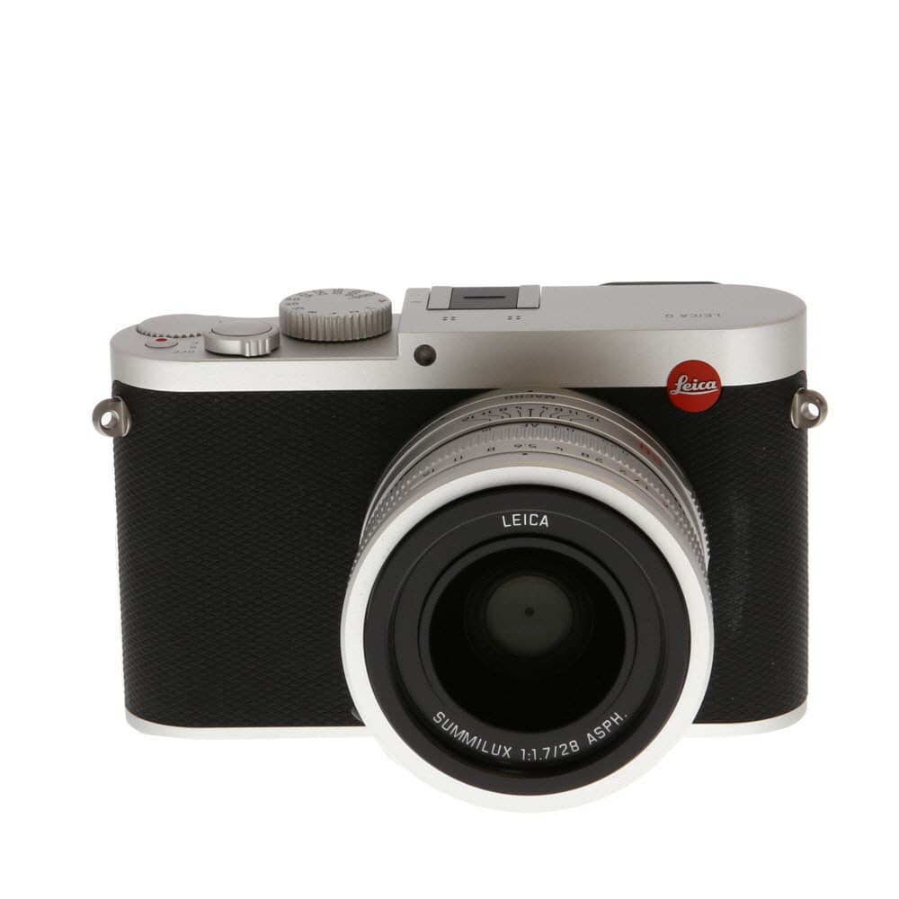 Leica Q (Typ 116) Digital Camera, Silver Anodized | 24.2MP | 19022 - EX - Excellent - With Battery, Charger, Lens Cap, Hood | Used