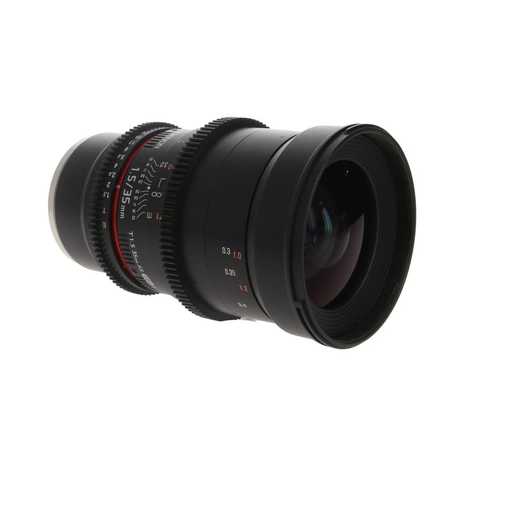 Rokinon Cine 35mm T1.5 DS AS UMC II Manual Lens for Sony E-Mount | 77 | - LN- - Like New Minus - With Caps, Hood | Used