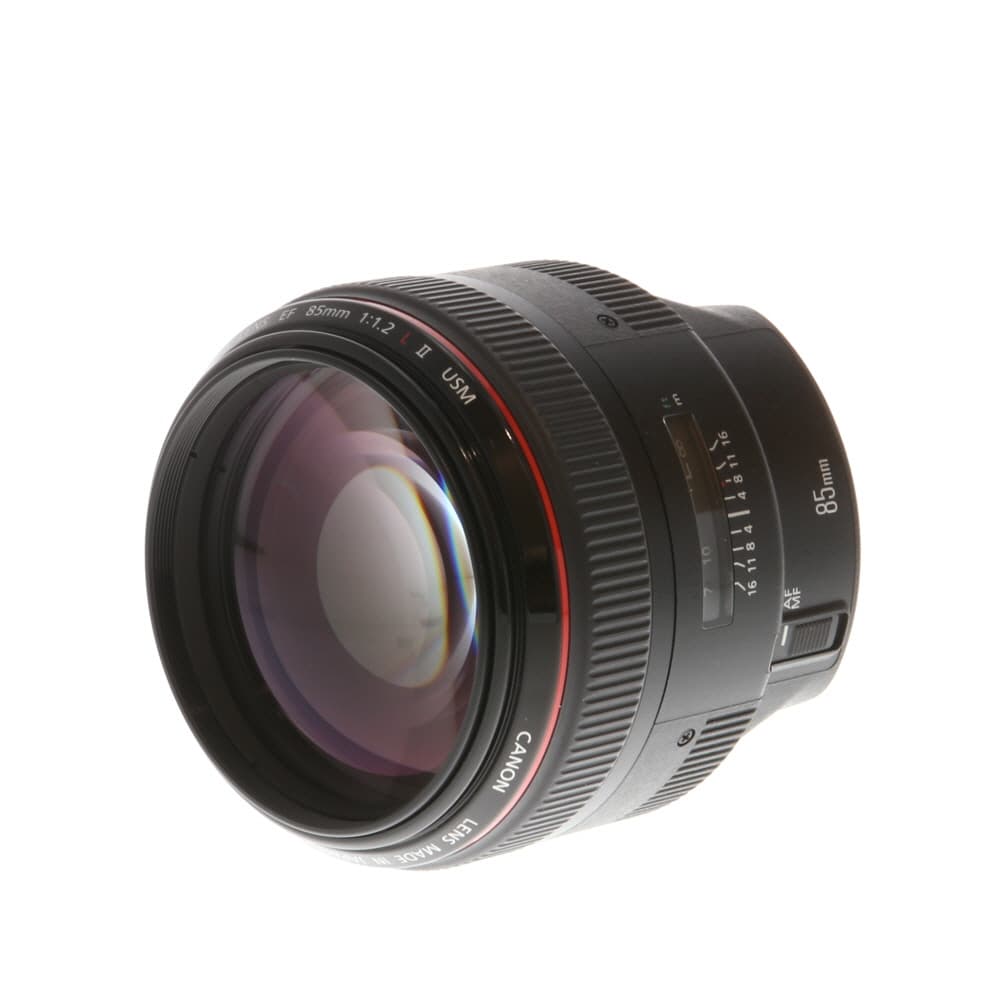 Canon 85mm f/1.2 L II USM EF-Mount Lens | 72 | - LN- - Like New Minus - With Caps | Used