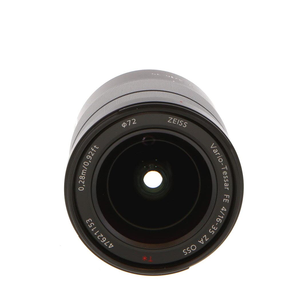 Sony Vario-Tessar T* FE 16-35mm f/4 ZA OSS Full-Frame Autofocus Lens for E-Mount, Black | 72 | SEL1635Z - EX+ - Excellent Plus - With Caps | Used