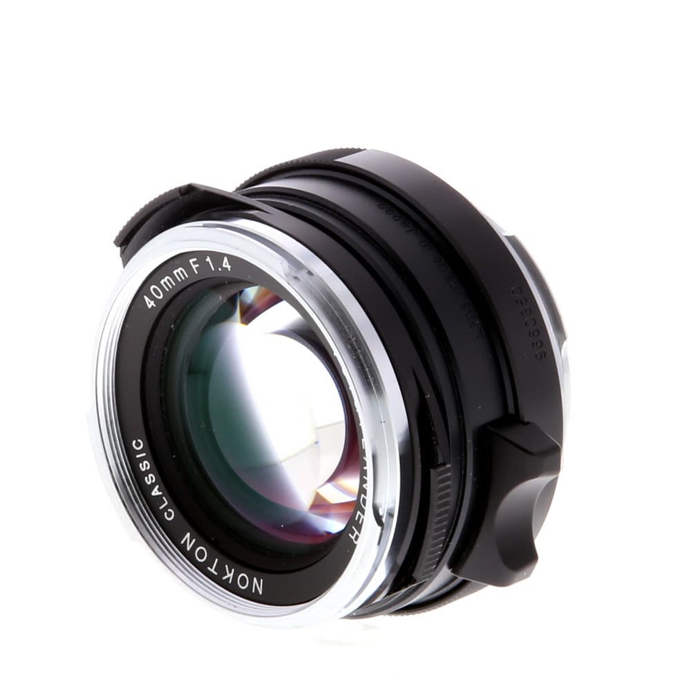 Voigtlander 40mm f/1.4 Nokton Classic MC Leica M-Mount Lens, Black/Chrome (43) - LN- - Like New Minus - With Caps | Used