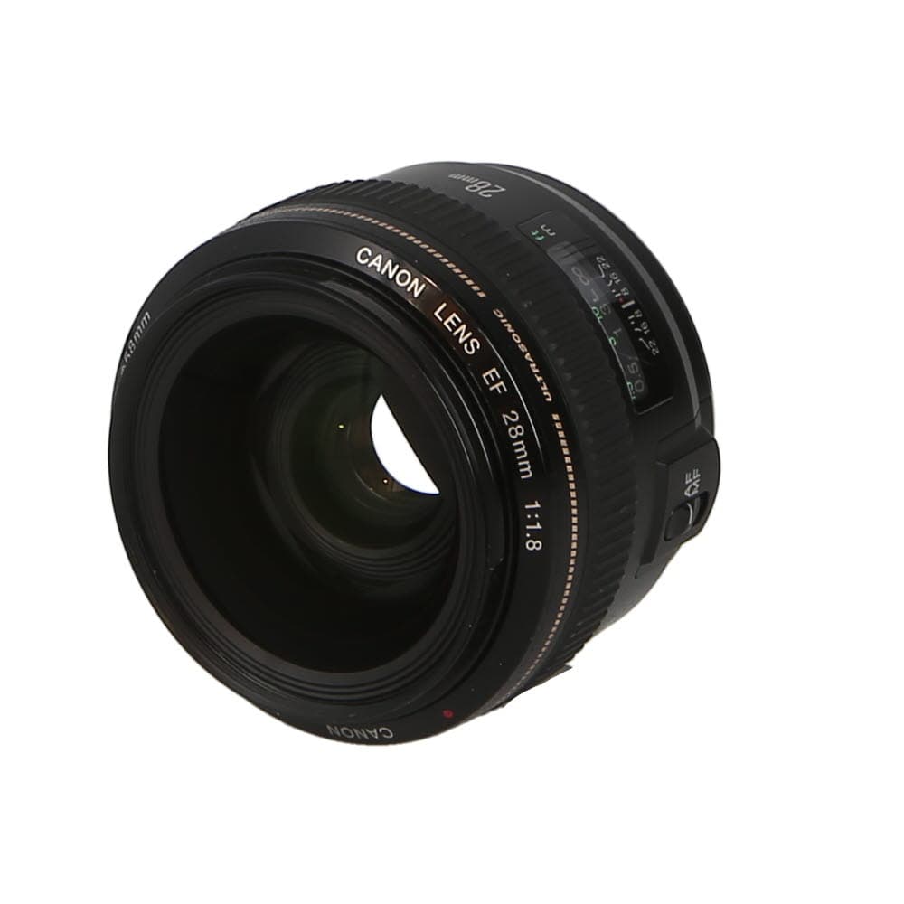 Canon 28mm f/1.8 USM EF-Mount Lens | 58 | - BGN - Bargain - With Caps | Used