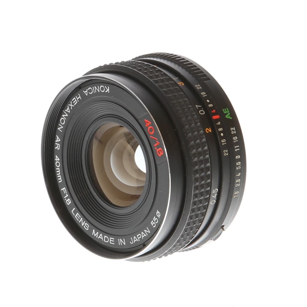 Konica 40mm F/1.8 Hexanon AE AR Mount Lens | 55 | - EX - Excellent | Used