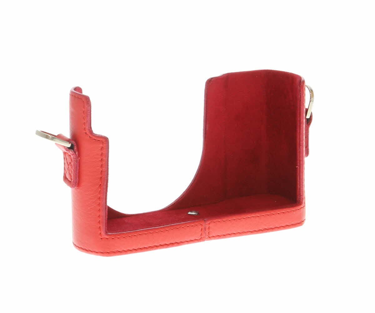 Leica Protector Half Case for Leica C-Lux (Type 1546), Red Leather (18850) - LN - Like New - With Strap | Used