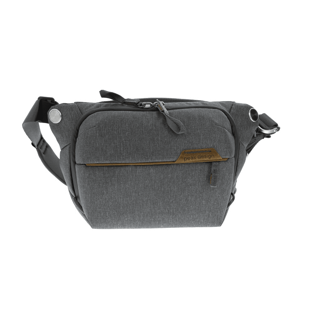 Peak Design Everyday 3L Sling v2, Ash Gray, 12.01x7.68x4.33 in. - EX - Excellent - With 1x Divider, 2x Long External Cord Straps | Used