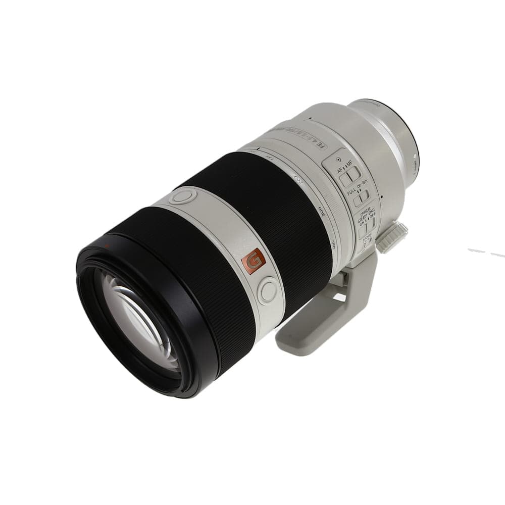 Sony FE 100-400mm f/4.5-5.6 GM OSS AF E-Mount Lens, White | 77 | with Tripod Foot (SEL100400GM) - EX - Excellent - With Caps, Case, Hood | Used