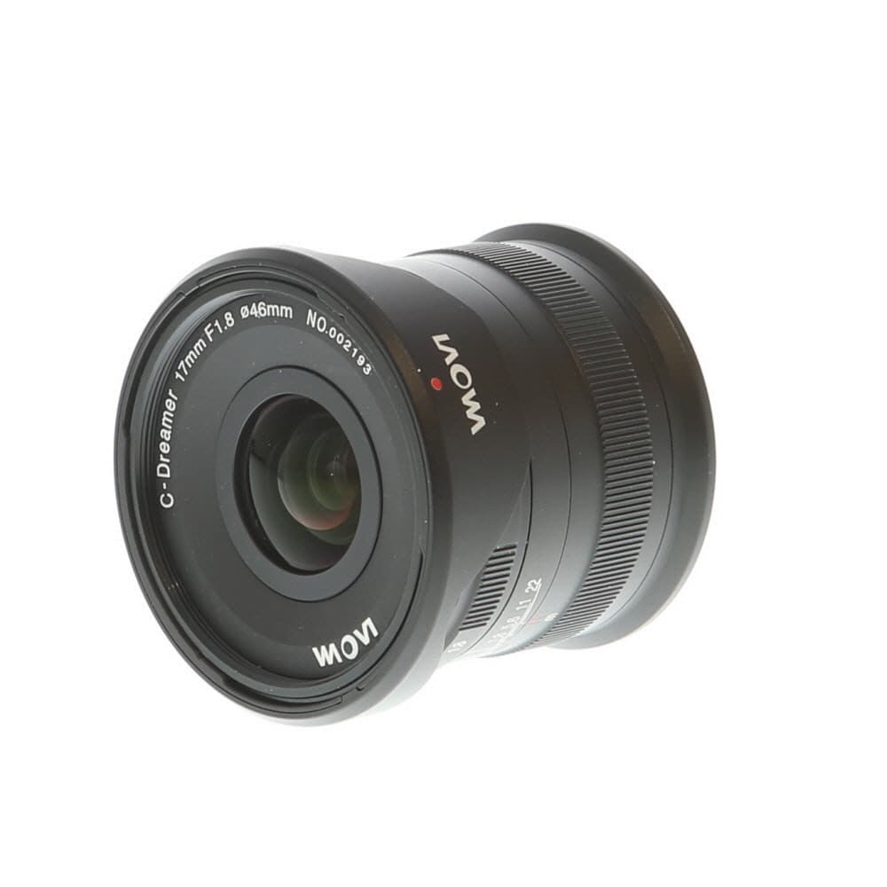 Venus Optics Laowa 17mm f/1.8 C-Dreamer Manual Lens for MFT (Micro Four Thirds), Black | 46 | - LN- - Like New Minus - With Caps, Hood | Used