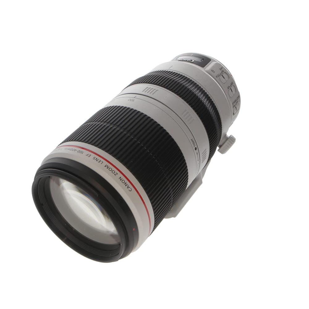 Canon 100-400mm f/4.5-5.6 L IS II USM EF Mount Lens | 77 | with Canon Tripod Foot - EX+ - Excellent Plus - With Caps, Case, Hood | Used