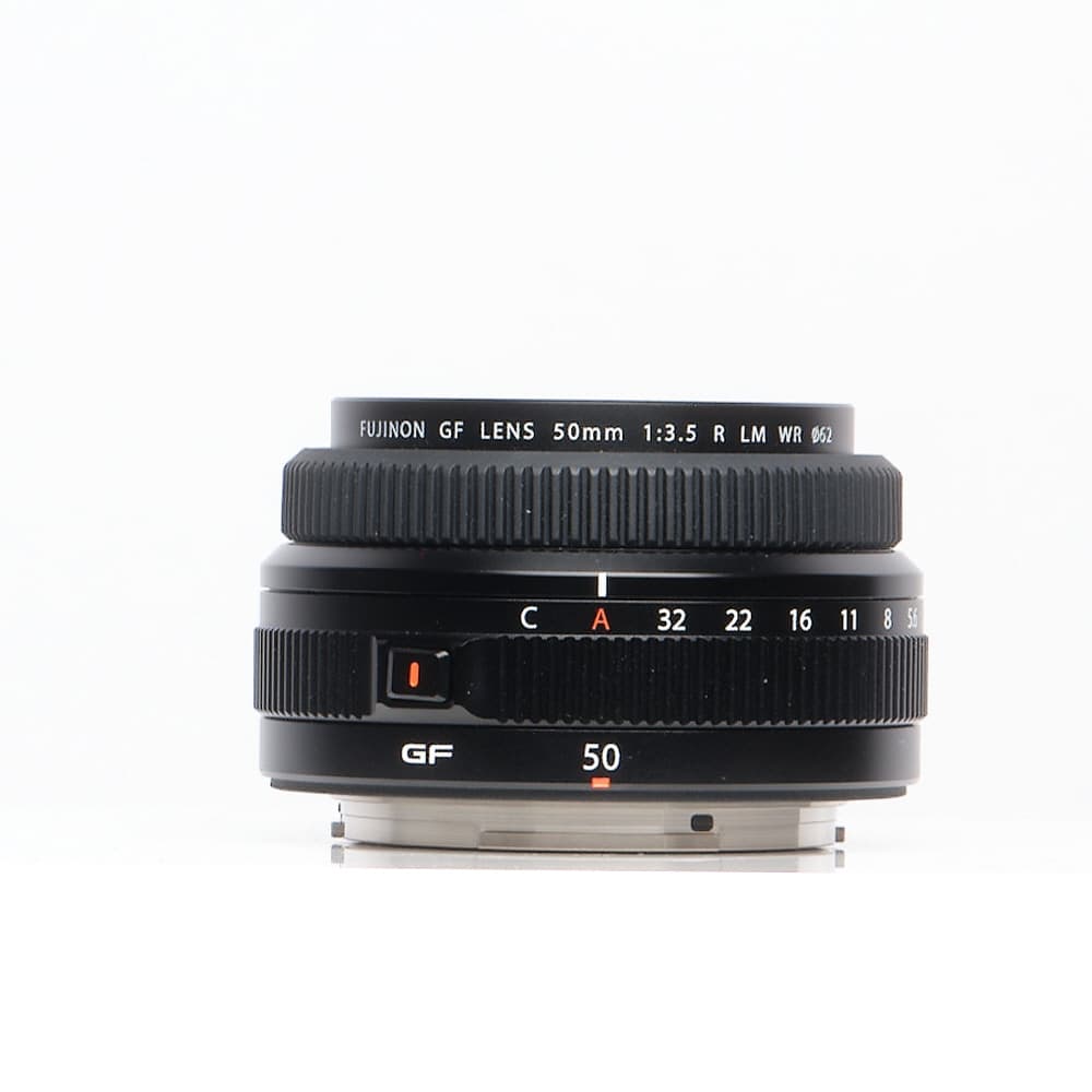 FUJIFILM Fujinon GF 50mm f/3.5 R LM WR Autofocus Lens for G-Mount, Black | 62 | - LN- - Like New Minus - With Caps, Hood, Hood Cap | Used