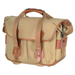 Billingham 335 Camera Bag, Khaki with Tan Leather, 14.5x8.6x10.5 in. - EX - Excellent | Used