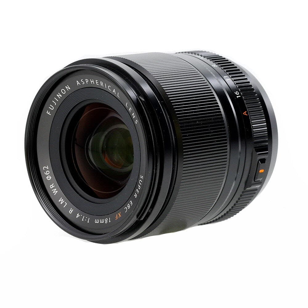 FUJIFILM XF 18mm f/1.4 R LM WR Fujinon APS-C Lens for X-Mount, Black | 62 | - EX - Excellent - With Caps, Hood, Lens Wrap | Used