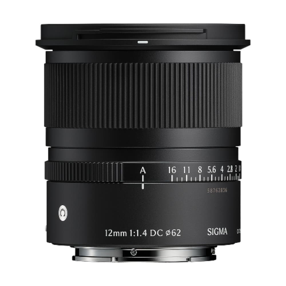 Sigma 12mm f/1.4 DC C (Contemporary) Autofocus APS-C Lens for FUJIFILM X-Mount, Black | 62 | - LN- - Like New Minus - With Caps, Hood, Pouch | Used