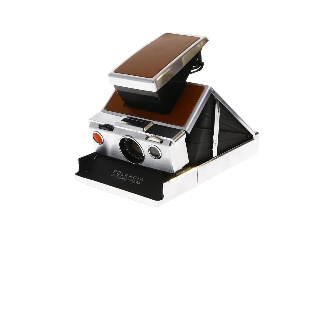 Polaroid SX-70 Land Camera, Chrome/Tan - BGN - Bargain - With Case | Used