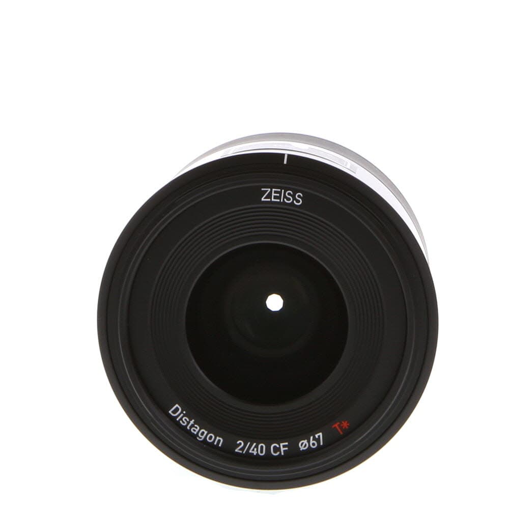 Zeiss Batis 40mm f/2 Distagon T* CF Autofocus Lens for Sony E Mount | 67 | - EX - Excellent - With Caps, Hood | Used