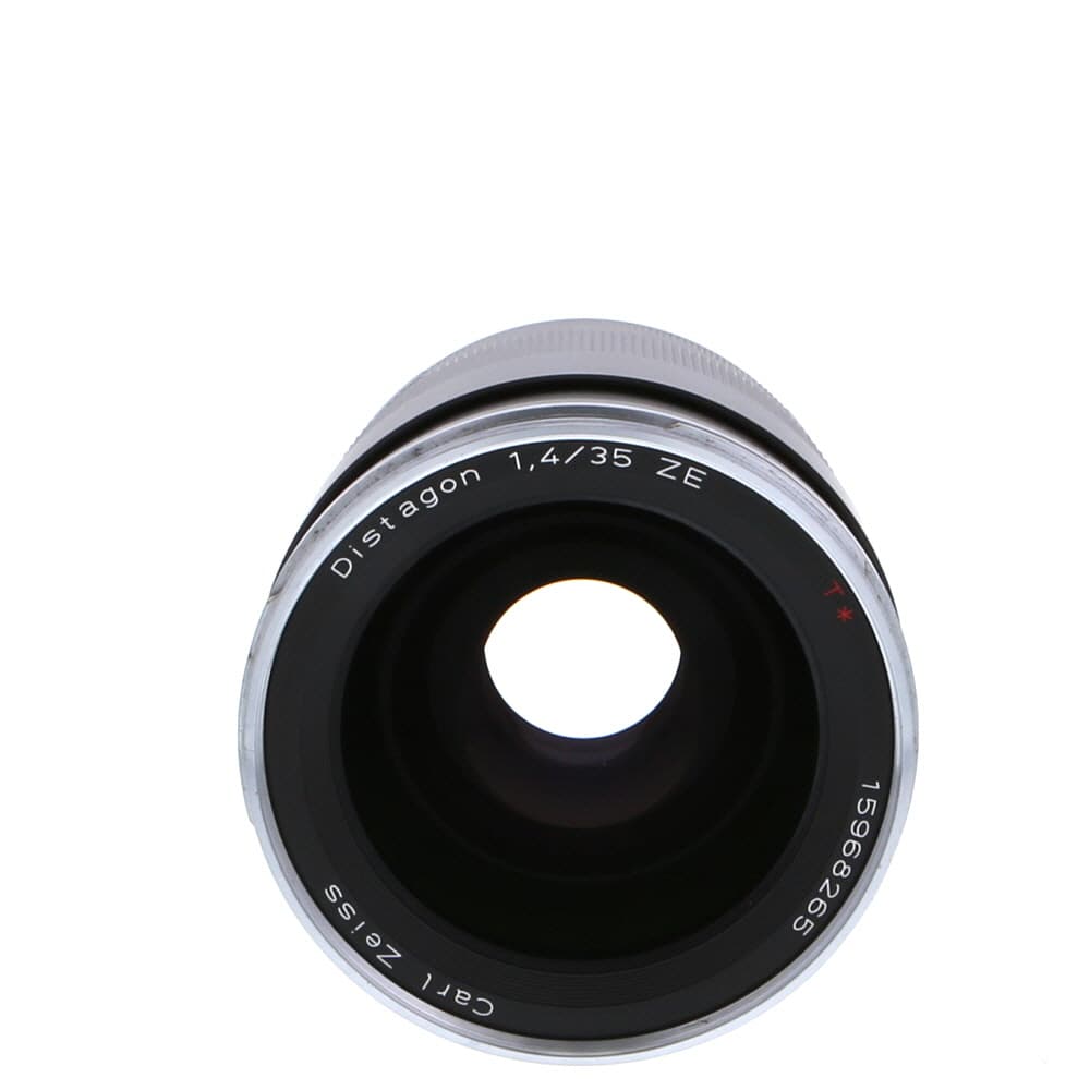 Zeiss 35mm f/1.4 Distagon ZE T* Manual Focus Lens for Canon EF-Mount, Black | 72 | - EX+ - Excellent Plus - With Caps and Hood | Used