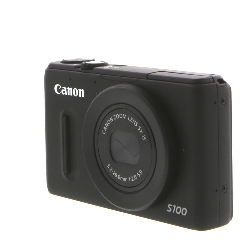 Canon PowerShot S100 Black Digital Camera | 12.1MP | - LN- - Like New Minus - With Battery and Charger | Used