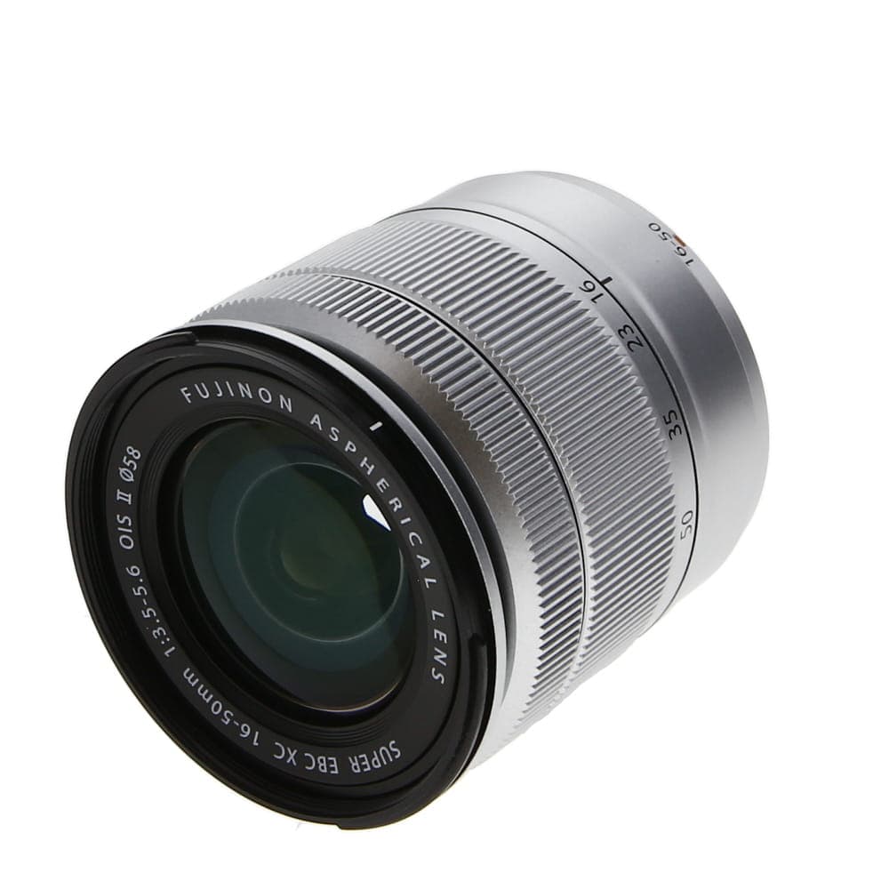 Fujifilm XC 16-50mm f/3.5-5.6 OIS II Fujinon Lens for APS-C Format X-Mount, Silver | 58 | - LN- - Like New Minus - With Caps and Hood | Used