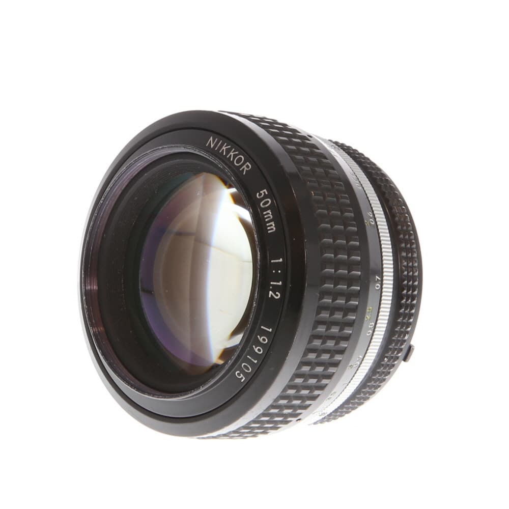 Nikon 50mm f/1.2 NIKKOR AI Manual Focus Lens | 52 | - EX+ - Excellent Plus - With Caps | Used