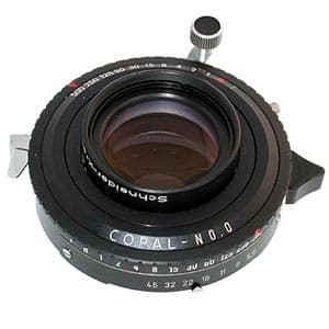 Schneider-Kreuznach 150mm f/5.6 Xenar BT Copal 0 (35MT) 4x5 Lens - EX+ - Excellent Plus - With Caps | Used