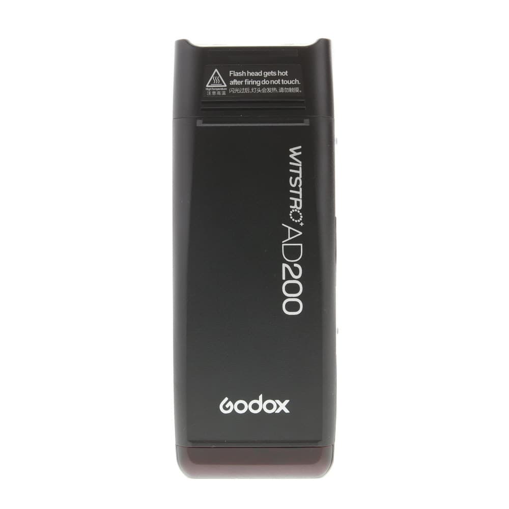 Godox Witstro AD200 TTL Pocket Flash w/ H200 Speedlight Flash Head - EX+ - Excellent Plus - w/ AD-E Stand Mount, Bare Bulb Flash Head, Battery, Case, Charger