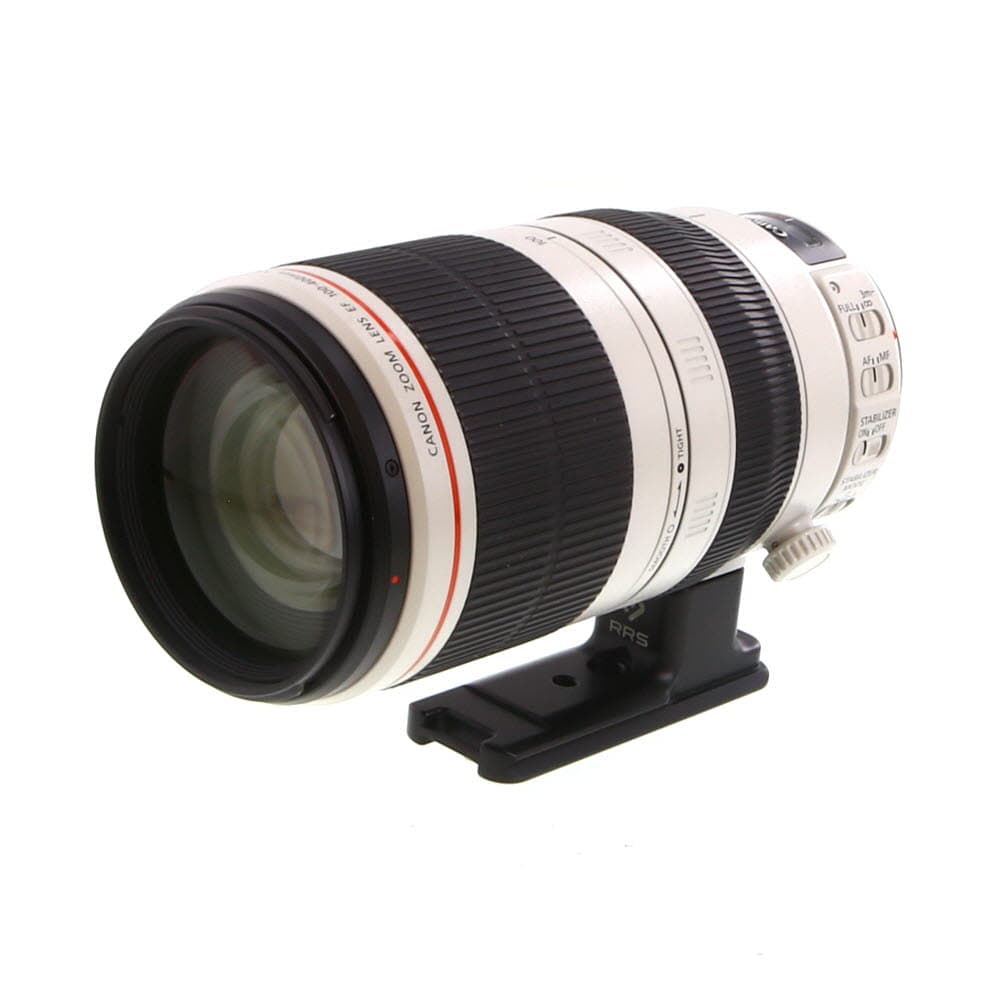 Canon 100-400mm f/4.5-5.6 L IS II USM EF Mount Lens | 77 | with RRS LCF-54 Tripod Foot - LN- - Like New Minus - With Caps, Case, Hood | Used