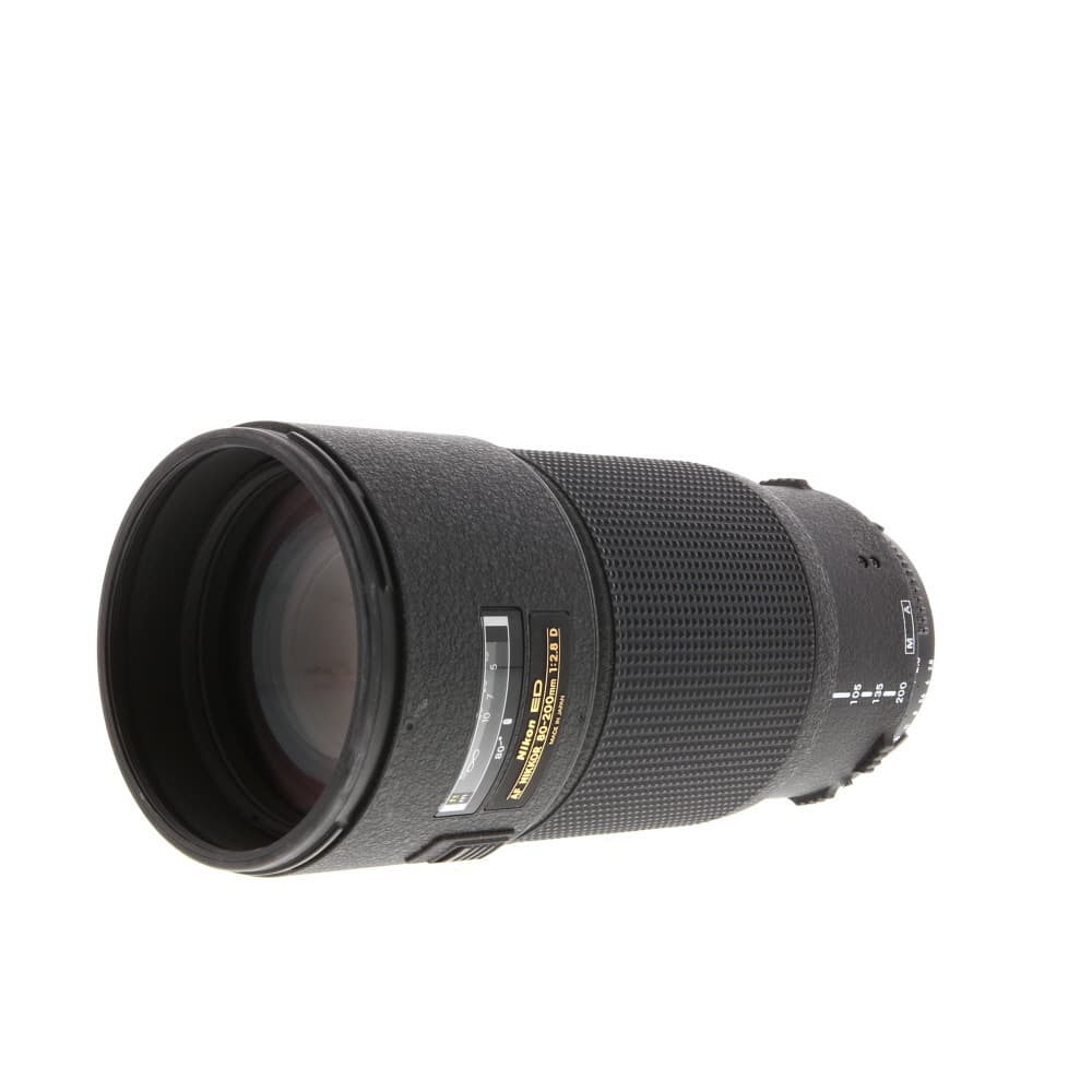 Nikon AF NIKKOR 80-200mm f/2.8 D ED Macro Push/Pull Autofocus Lens | 77 | - EX - Excellent - With Caps and Hood; Zoom Ring Loose | Used