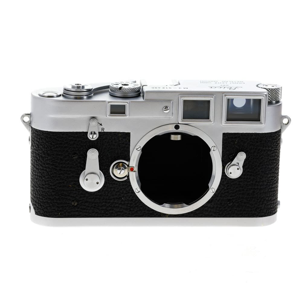 Leica M3 Double Stroke Preview Lever 35mm Rangefinder Camera Body, Chrome - EX - Excellent - Rangefinder Dim | Used