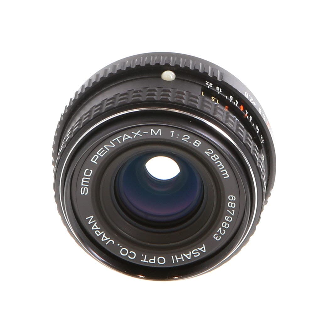 Pentax 28mm F/2.8 SMC M K Mount Manual Focus Lens | 49 | - EX - Excellent - With Caps | Used