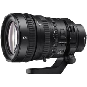 Sony FE PZ 28-135mm f/4 G OSS Full-Frame Autofocus Lens for E-Mount, Black | 95 | w/ Tripod Collar/Foot (SELP28135G) - EX+ - Excellent Plus - w/ Caps, Hood, Hood Cap