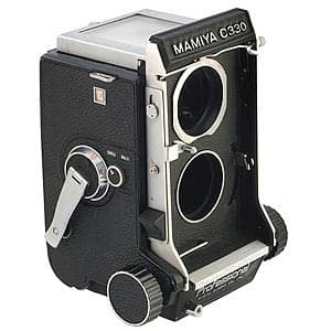 Mamiya C330 Twin Lens Reflex (TLR) Medium Format Camera Body, Chrome - BGN - Bargain - With Waist Level Finder; Engraved | Used