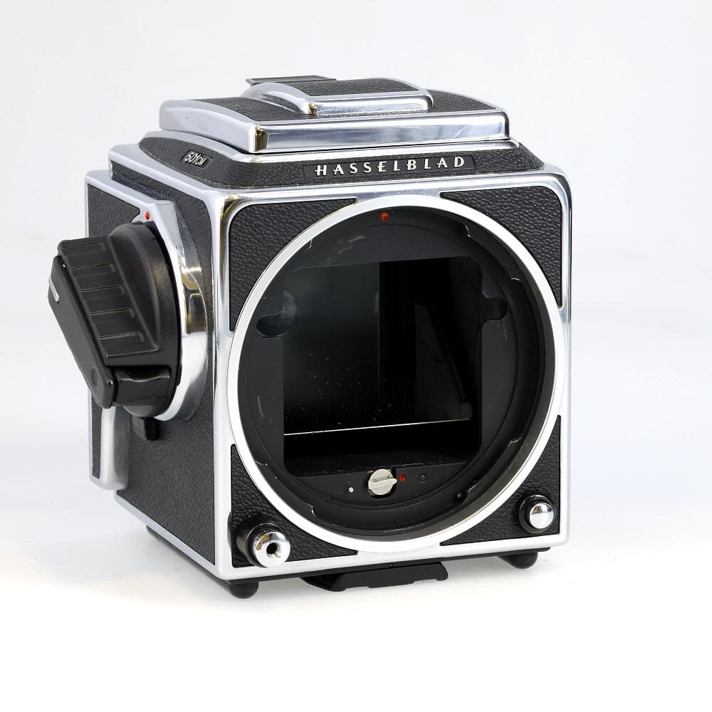 Hasselblad 501CM Medium Format Camera Body, Chrome with Waist Level - EX - Excellent - with Acute Matte D 42204 Standard Screen | Used