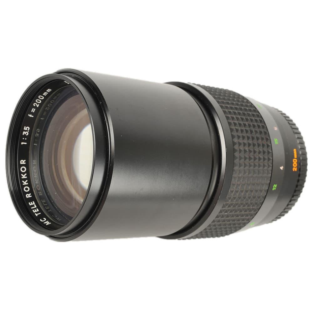 Minolta 200mm F/3.5 Tele Rokkor MC Mount Manual Focus Lens | 62 | - BGN - Bargain | Used