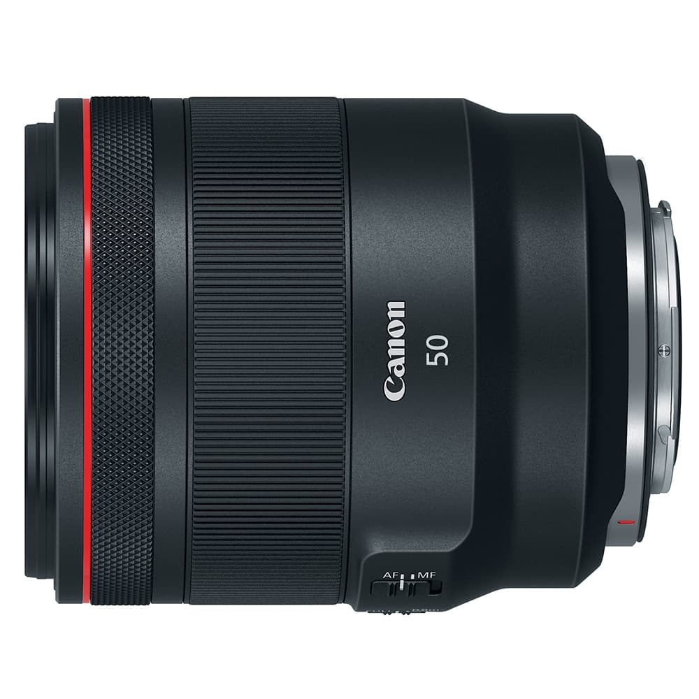 Canon RF 50mm f/1.2 L USM Full-Frame Lens for RF-Mount, Black | 77 | - EX - Excellent - With Caps, Case, Hood | Used