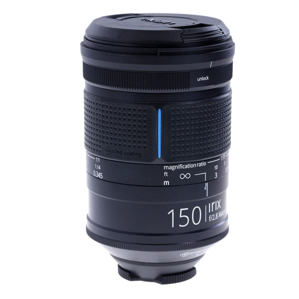 IRIX 150mm f/2.8 (Dragonfly) Macro 1:1 Full-Frame Manual Focus Lens for Nikon F-Mount | 77 | w/ Tripod Foot - LN- - Like New Minus - w/ Caps, Case, Hood