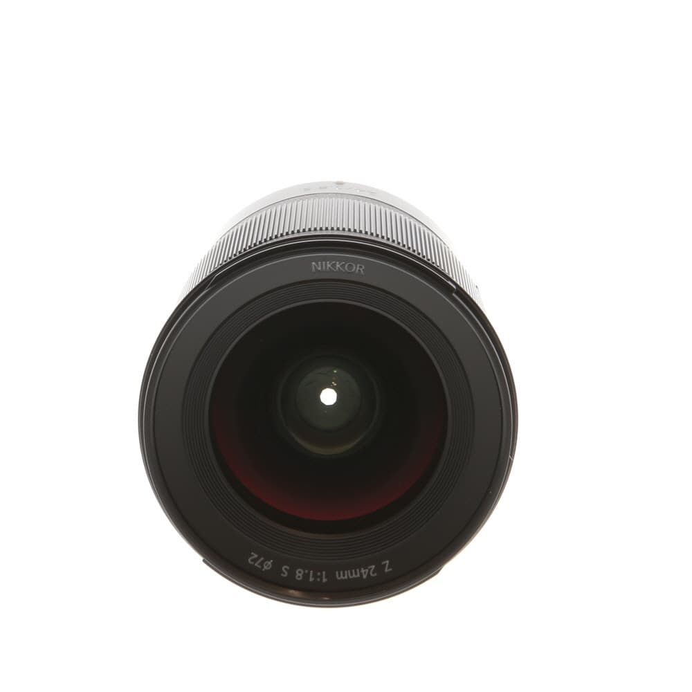 Nikon Nikkor Z 24mm f/1.8 S FX Autofocus Lens for Z-Mount, Black | 72 | - EX - Excellent - With Caps, Hood | Used