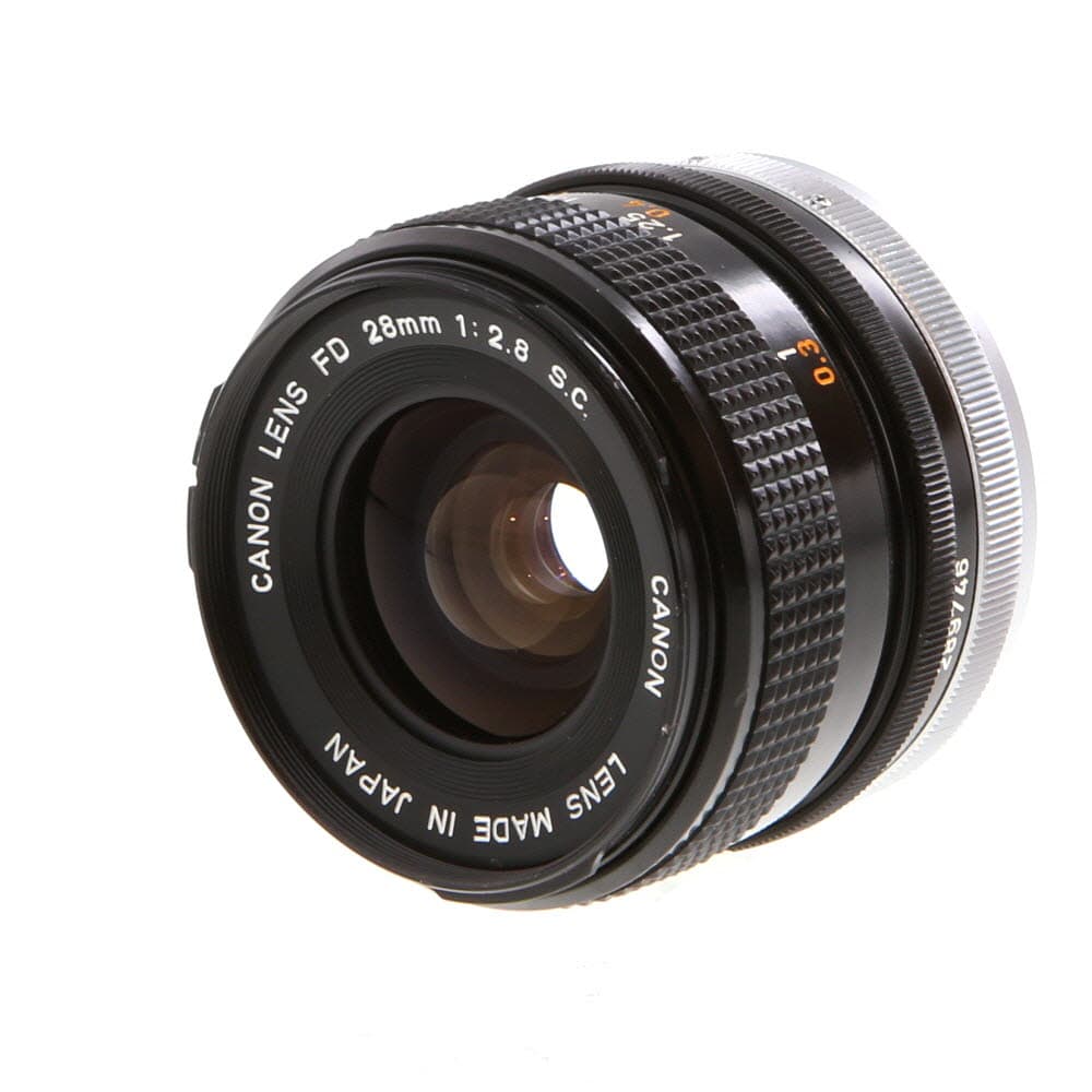 Canon 28mm f/2.8 SC Breech Lock FD Mount Lens | 55 | - EX - Excellent - With Caps | Used