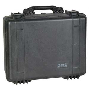 Pelican #1550 Case with Cut Foam, Black 20.5X16.75X8.5 - EX - Excellent | Used