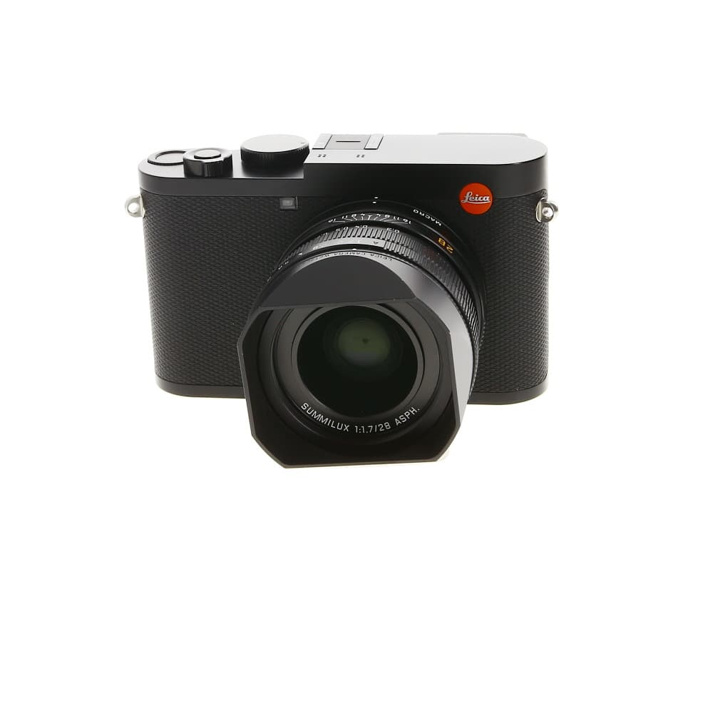 Leica Q2 (Type No. 4889) Digital Camera, Black Paint | 47.3MP | 19050 - EX+ - Excellent Plus - With Battery, Cap, Thread Protection Ring | Used