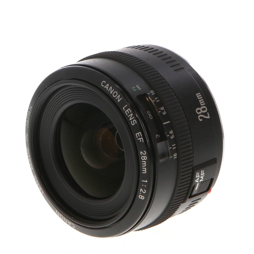Canon 28mm f/2.8 EF-Mount Lens | 52 | - EX - Excellent - With Caps | Used