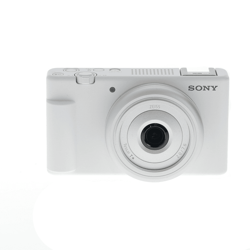 Sony ZV-1F Vlogging Digital Camera, White | 20.1MP | - LN- - Like New Minus - With Battery, USB Cable, Windscreen | Used