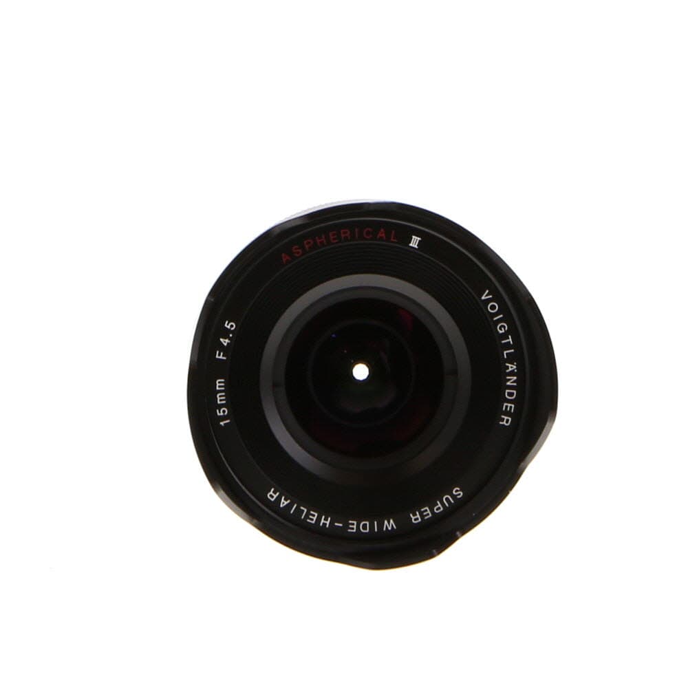 Voigtlander 15mm f/4.5 Super Wide-Heliar III Aspherical VM Lens for Leica M-Mount, Black | 58 | - LN- - Like New Minus - With Caps | Used