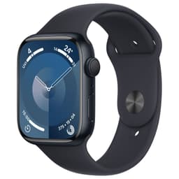 Refurbished Apple Watch Series 9 GPS 45mm Midnight Aluminium Case with Midnight Sport Band - M/L