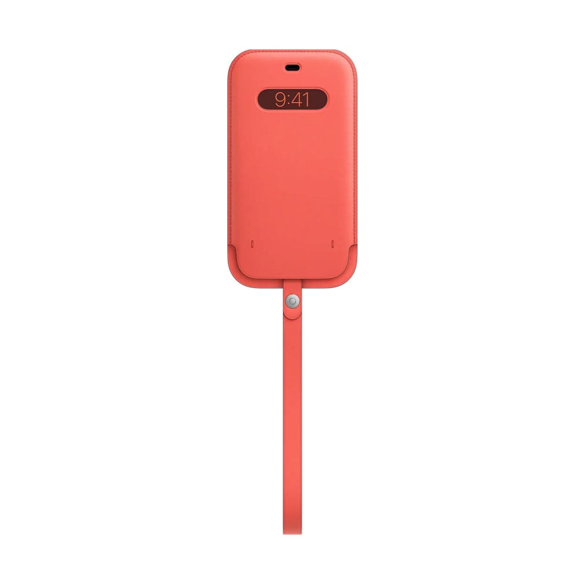 iPhone 12 mini Leather Sleeve with MagSafe - Pink Citrus