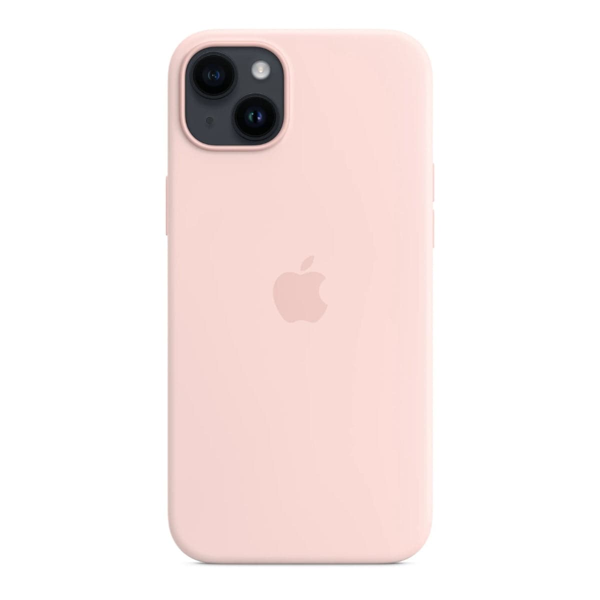 iPhone 14 Plus Silicone Case with MagSafe - Chalk Pink