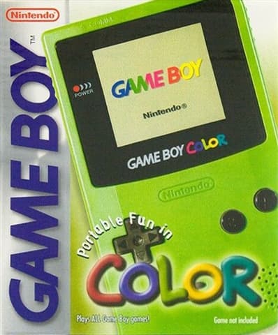 Game Boy Color Console Lime Green Boxed Used