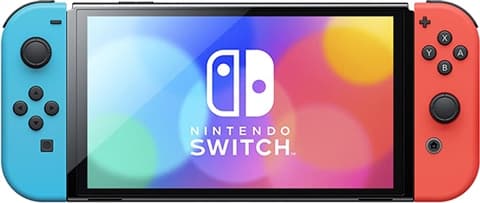 Switch Console 64GB OLED + Neon Red/Blue Joy-Con Unboxed Used