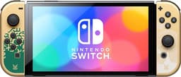 Switch Console 64GB OLED Legend of Zelda + Gold Joy-Con Discounted Used